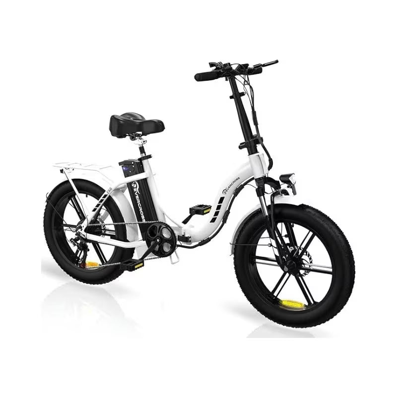 EK6 Foldable Electric Bike (White)